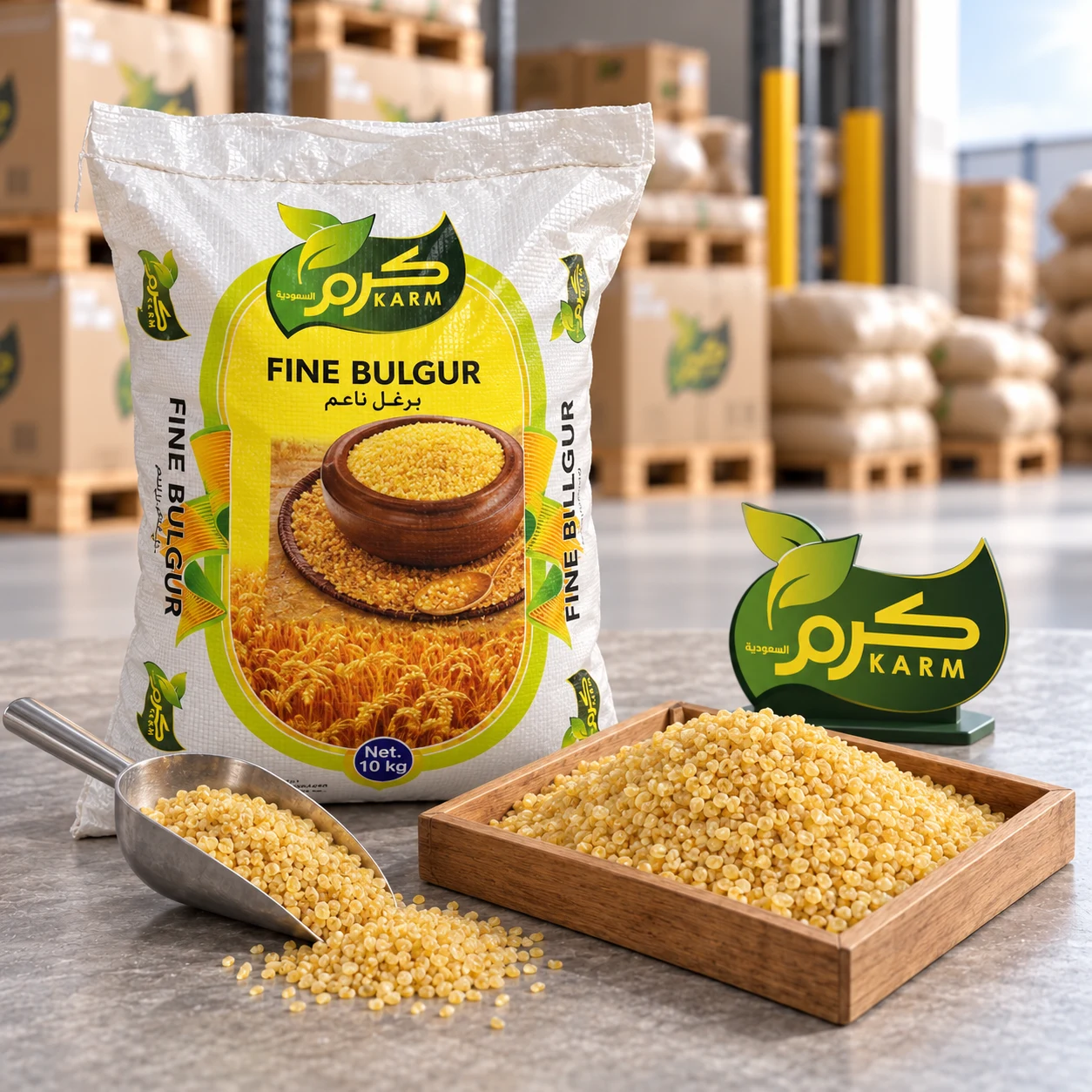 برغل ناعم أو خشن أو وسط من كرم السعودية